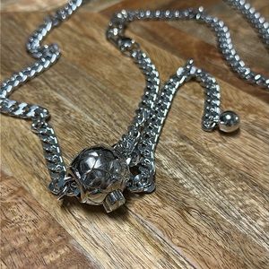 BNWOT 48” Adjustable silver ball chain strap for crossbody wallet converter (L)